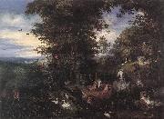 Adam and Eve in the Garden of Eden BRUEGHEL, Jan the Elder